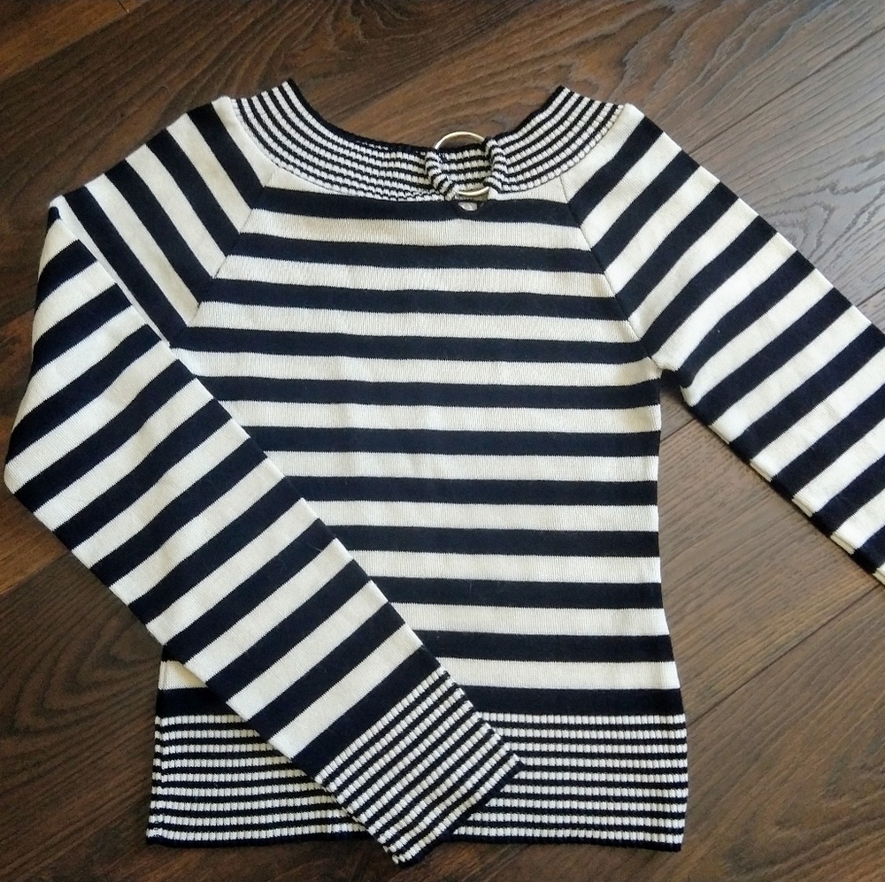 Black and white sweater